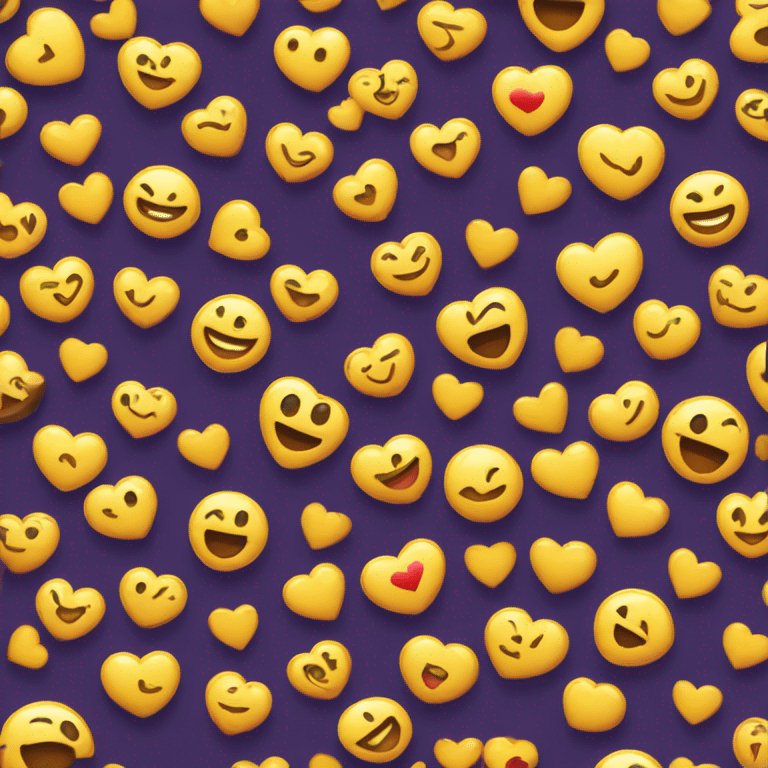 Cara sonriente con corazones  emoji