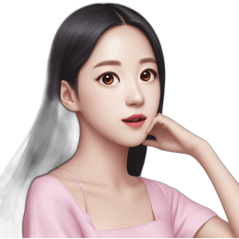 Jisoo black pink  emoji