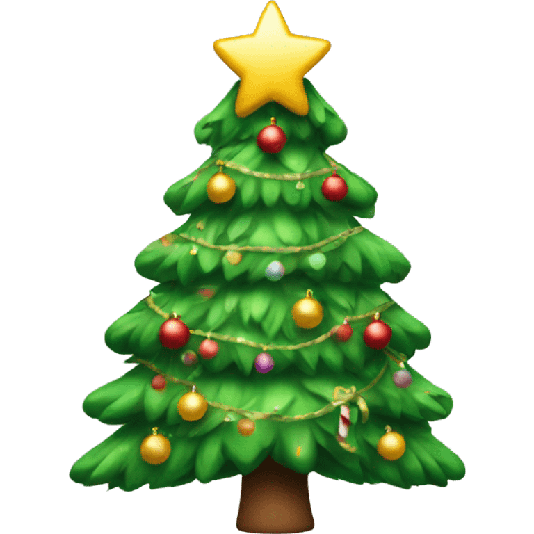 Cute Christmas tree emoji