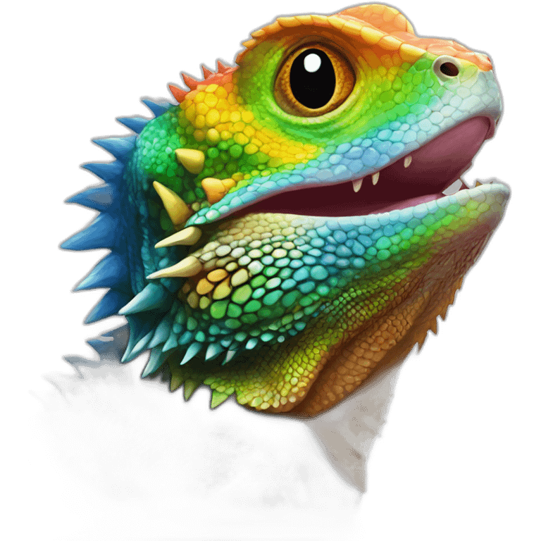 rainbow-bearded-dragon emoji