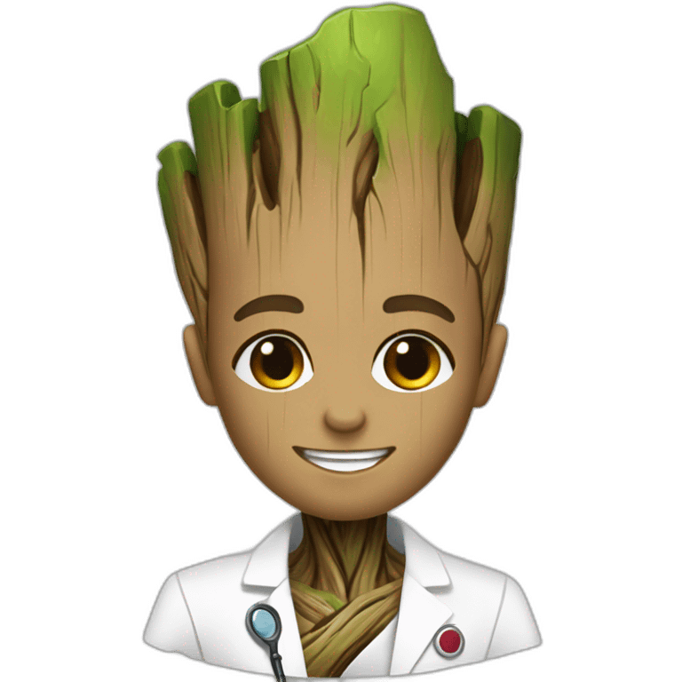 groot a doctor cosmetologist in the mars emoji