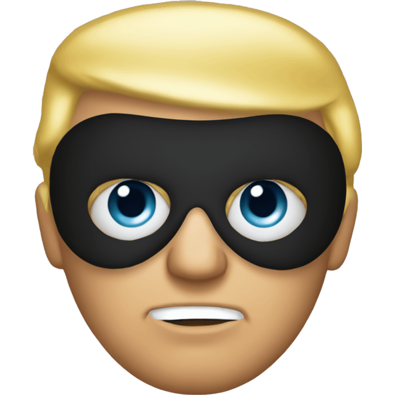 trump with an eye mask on emoji