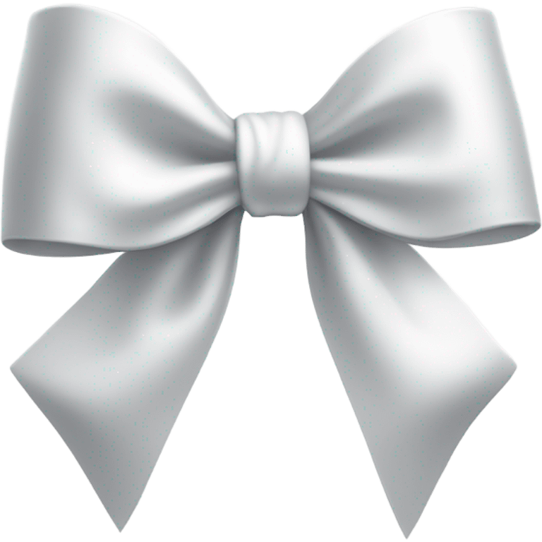 white satin bow emoji