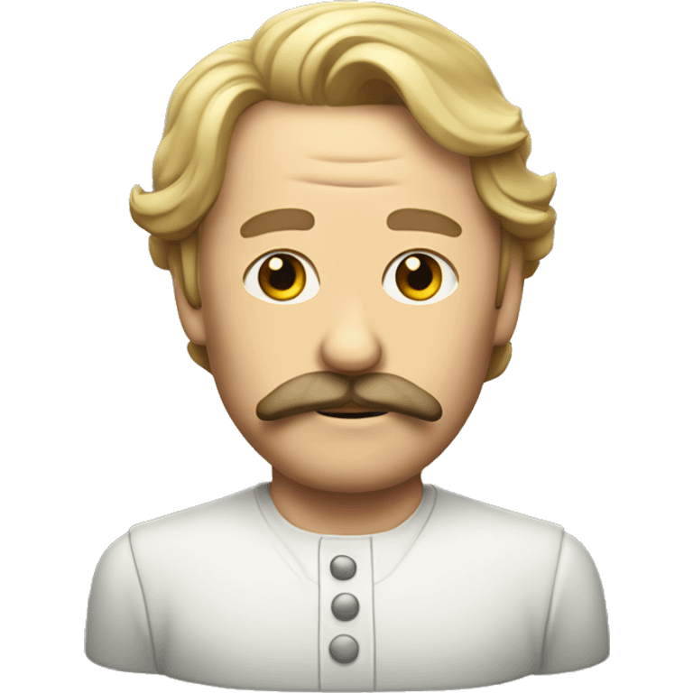 Mass Mikkelsen with mustache emoji