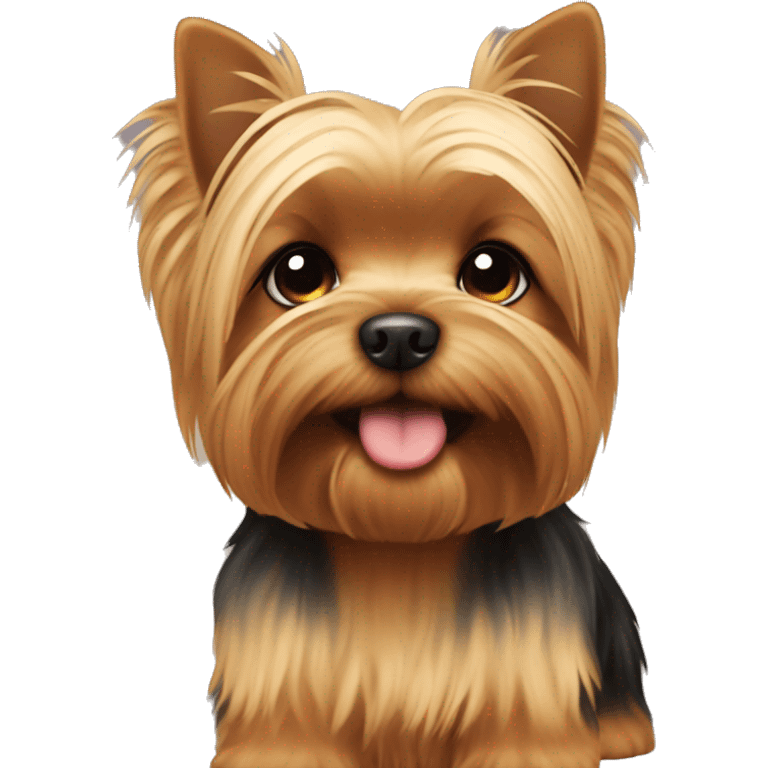 Cute fat yorkie emoji