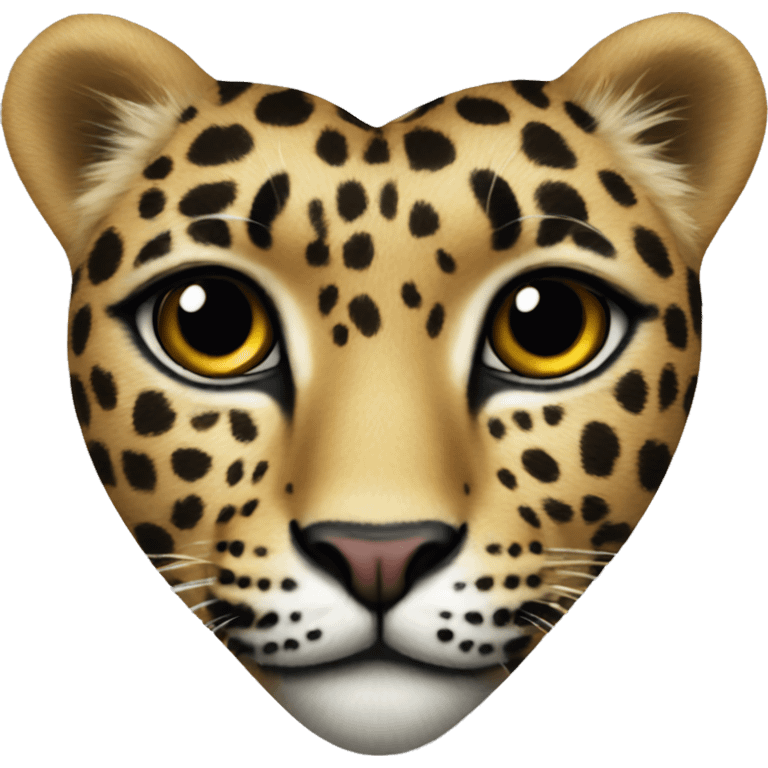 Heart with leopard pattern emoji