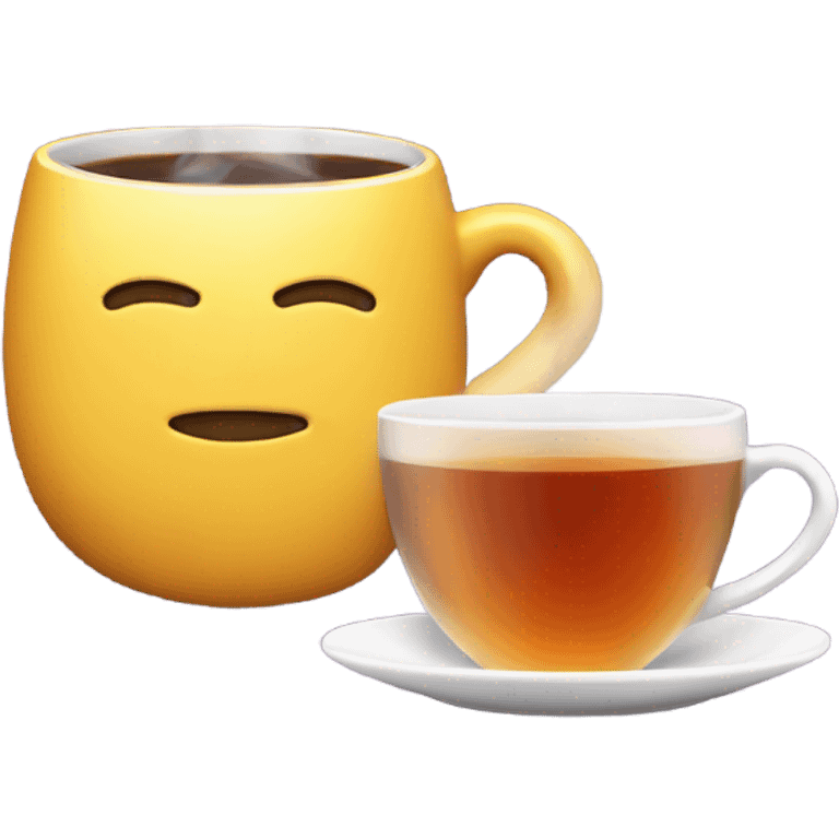 cup of tea and iphone emoji