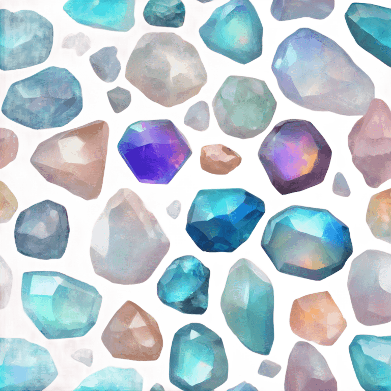 opal crystal gemstone palette emoji