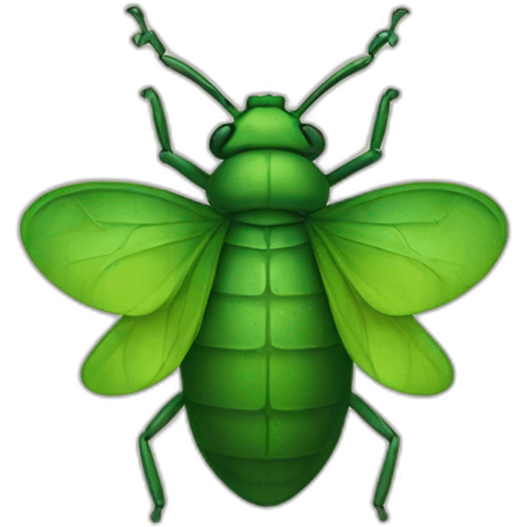 bug emoji with a green tick on it emoji