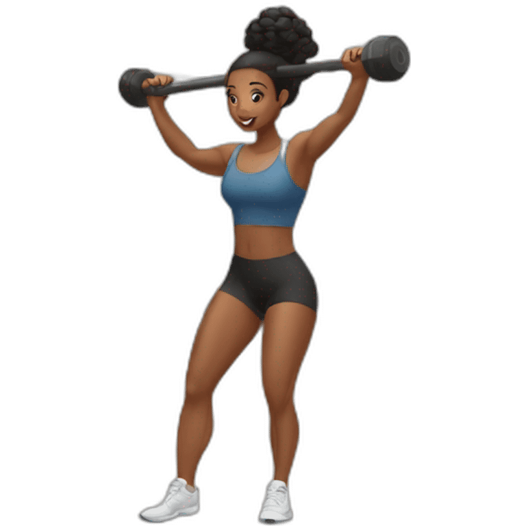 women training gym emoji