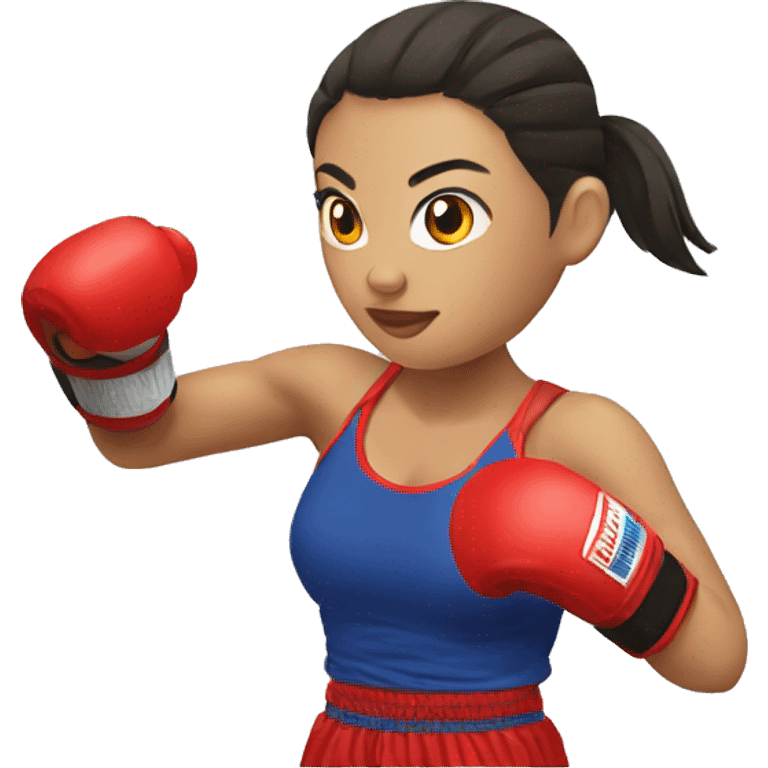 muay thai female emoji