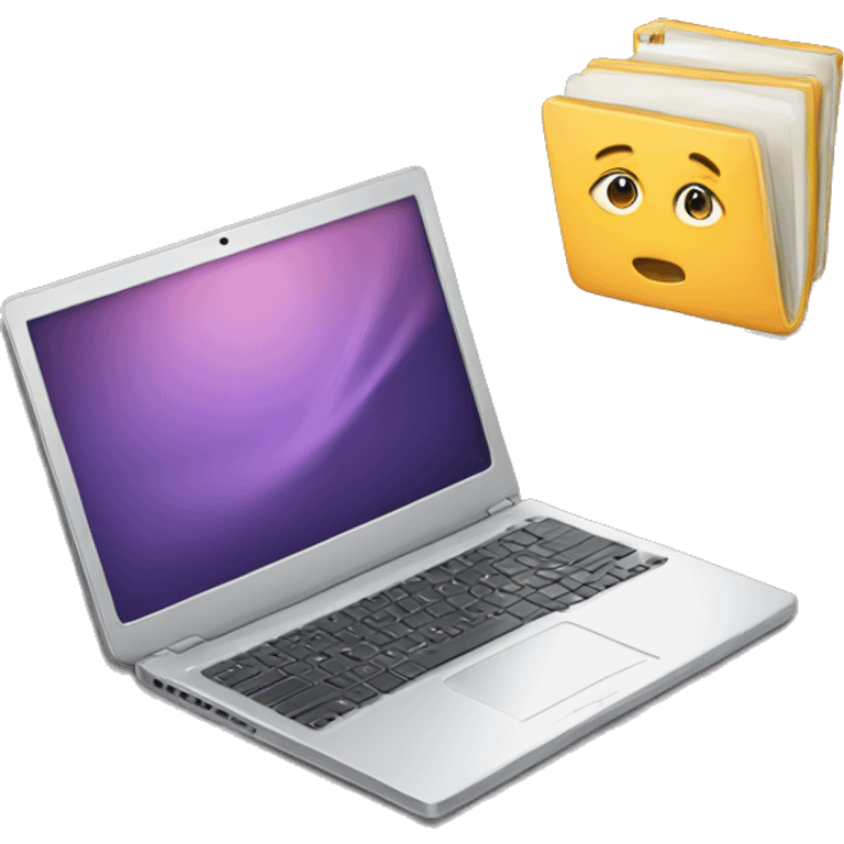 Laptop and notebook  emoji