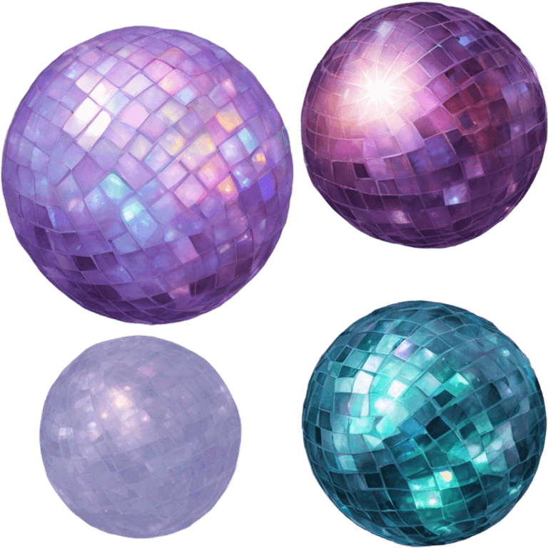 Opal gemstone disco ball emoji