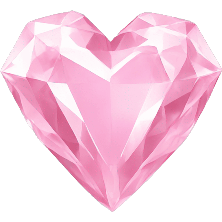 Diamond light pink heart emoji