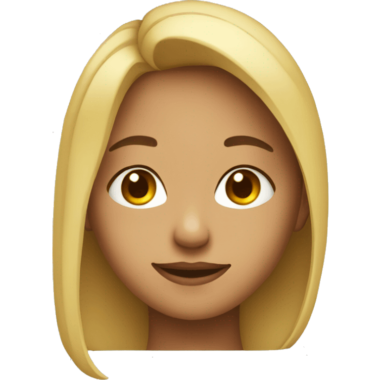 girl side view with eyes towards me emoji