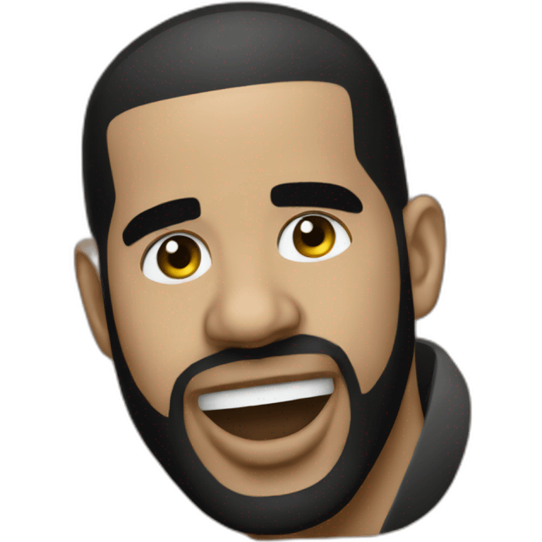 drake rapping into a mac emoji