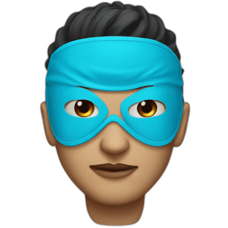 Maske mavi emoji