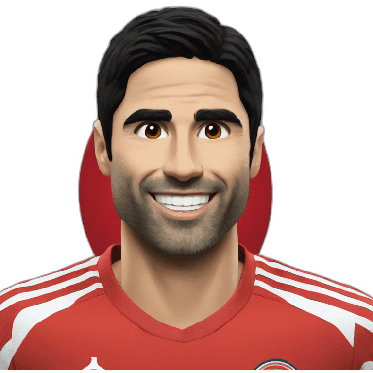 Mikel Arteta happy emoji