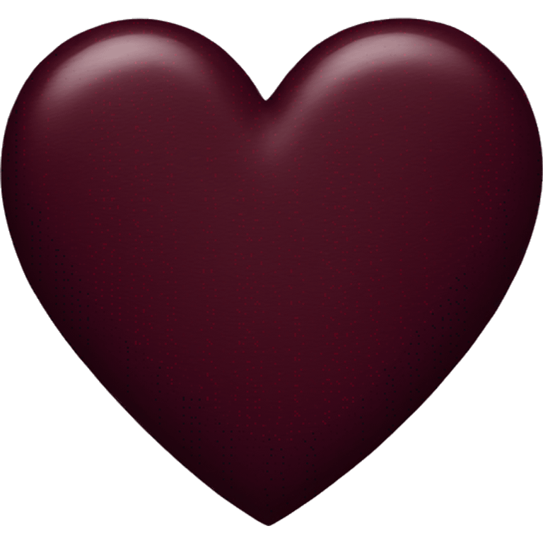 Dark maroon heart emoji