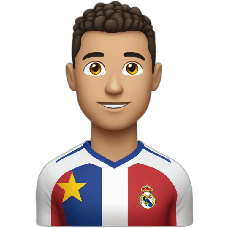 ronaldo avec la coup du monde emoji