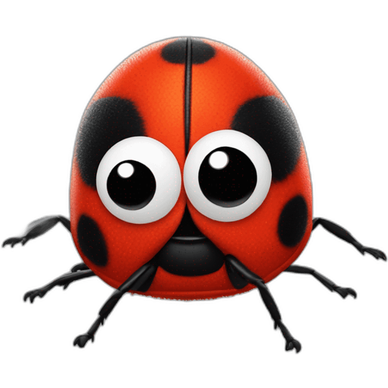 Pixar ladybug hairy emoji