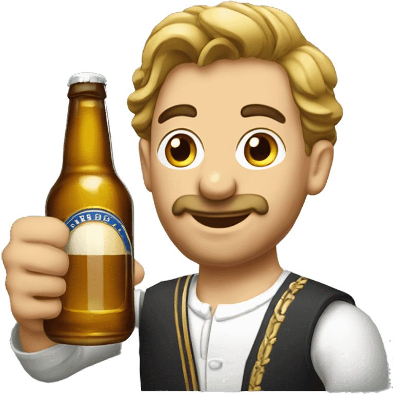 france prešeren with beer emoji