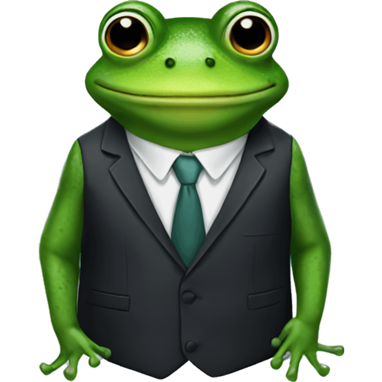 frog in suit emoji