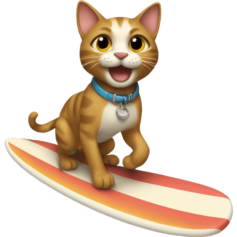 Gato surfando  emoji