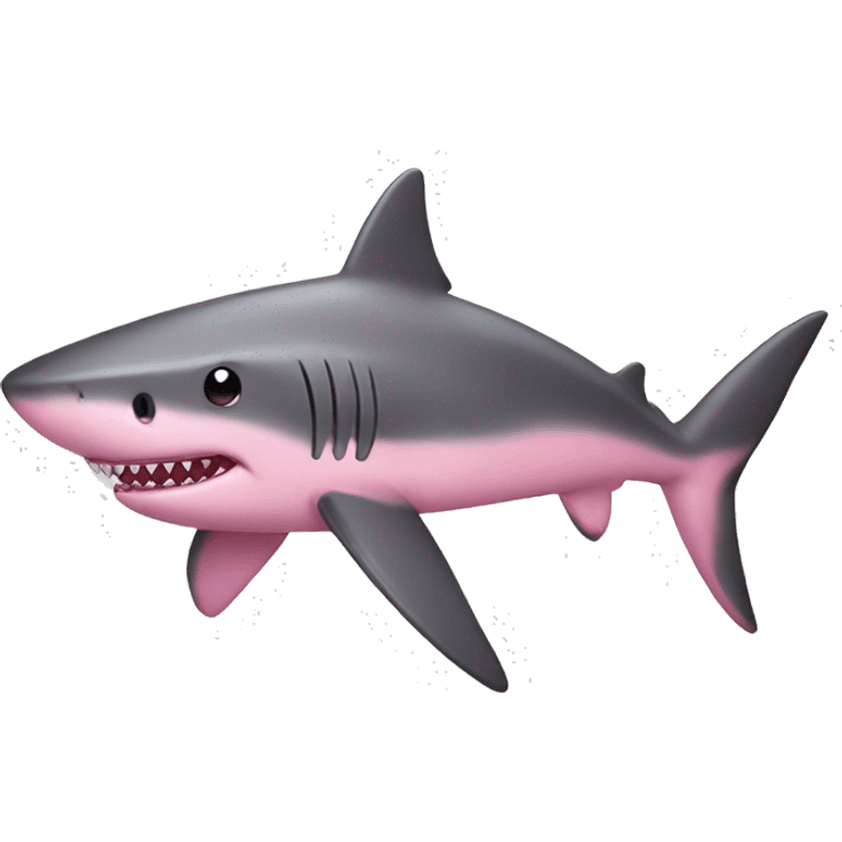 Pink shark emoji