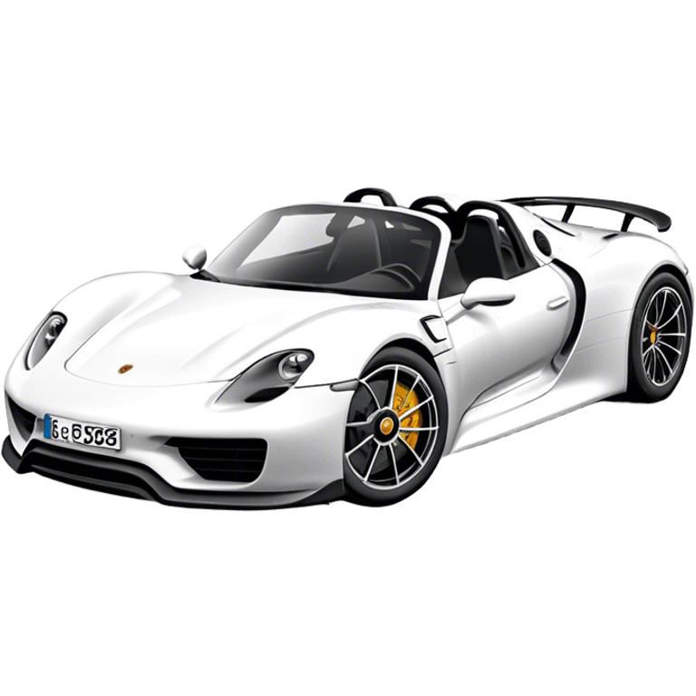 Porsche 918 Spyder - Porsche (Model Year: 2021) (Iconic colour: White) emoji