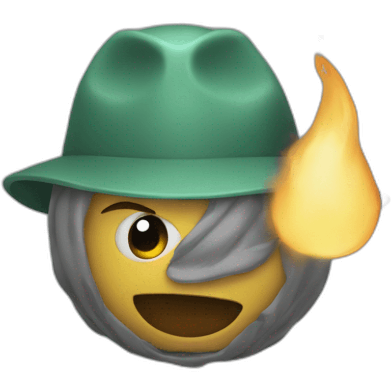 una señal de peligro emoji