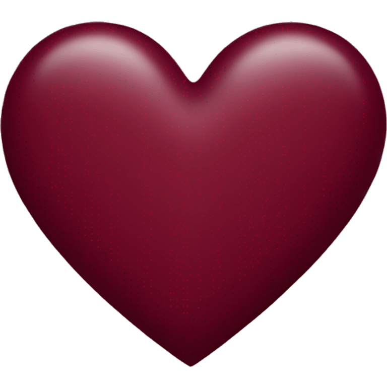 Burgundy heart emoji