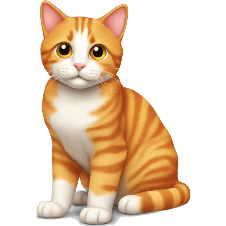 Orange tabby cat cute  emoji