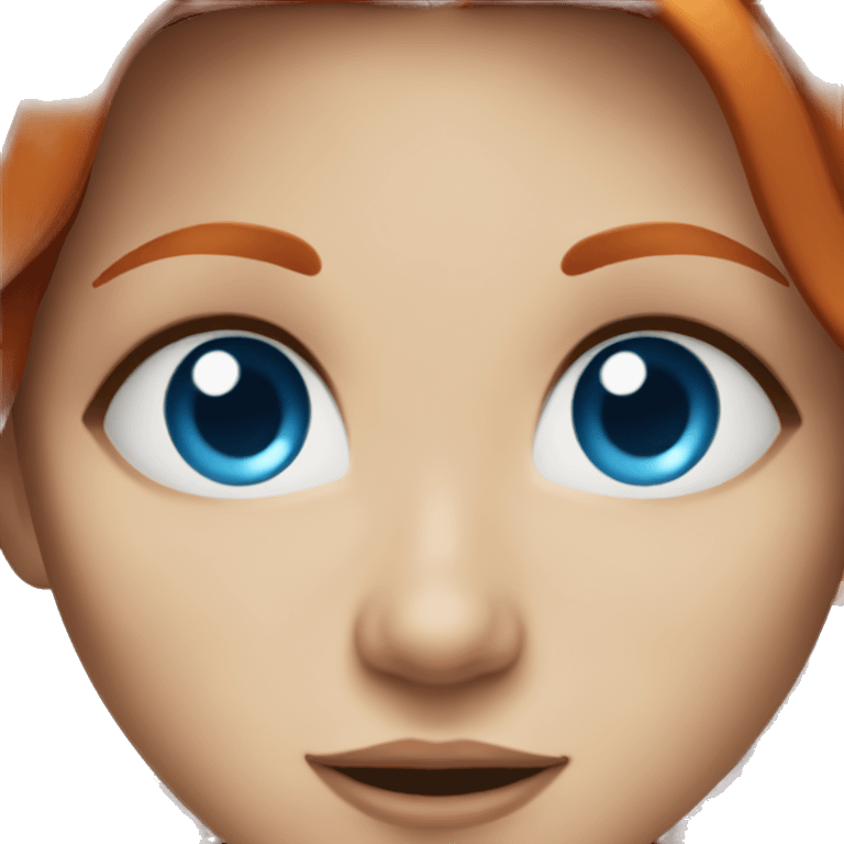 Redhead witch with blue eyes and piercings emoji