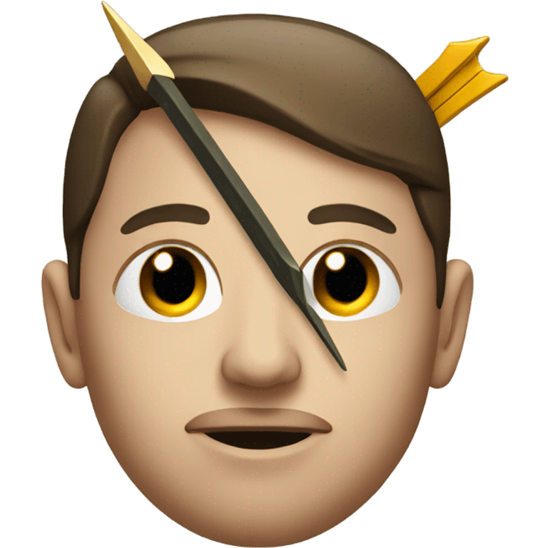 Head with arrow in it emoji