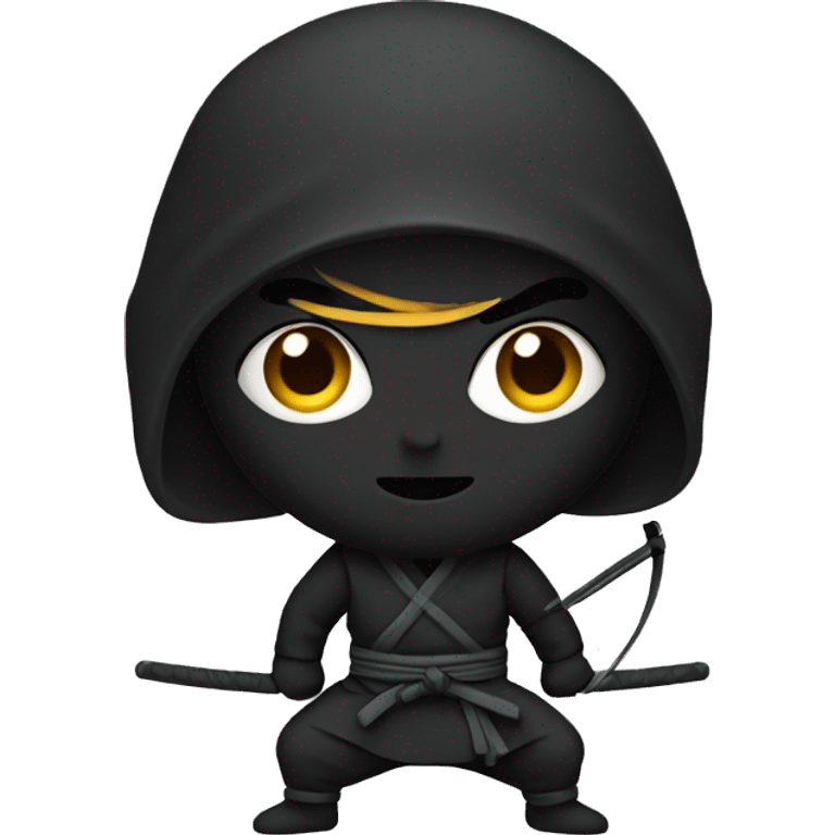 a ninja with a bow emoji