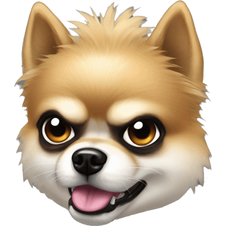 cyborg terminator angry pomeranian emoji