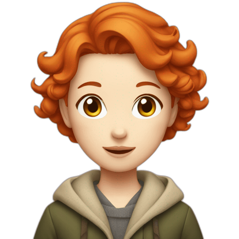 redhead on holday in japan emoji