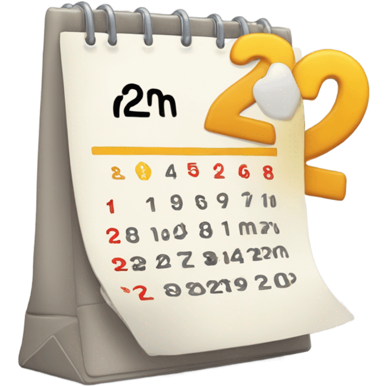 Calendar. 28 February  emoji