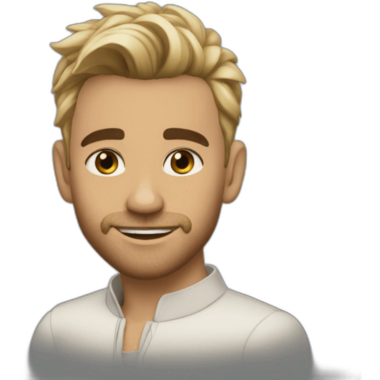 kinglsey ben-adir handsome short hair emoji