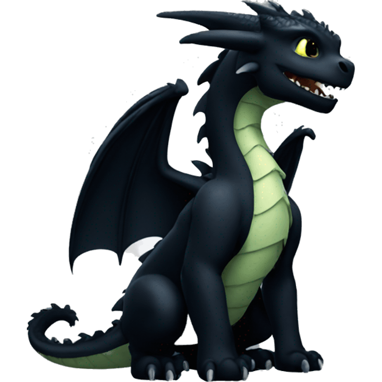 Night Fury dragon emoji