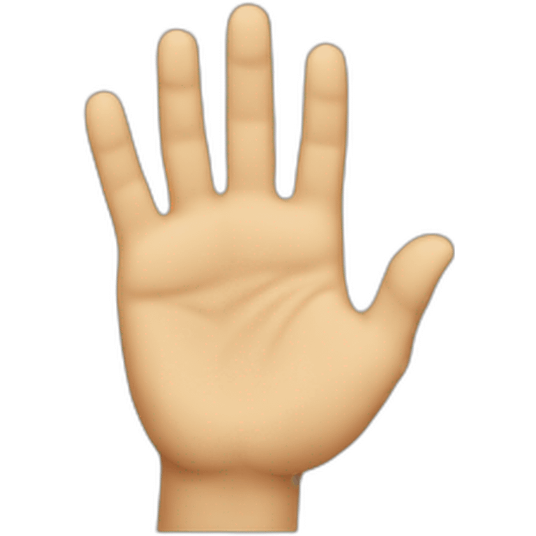 G shaped hand emoji