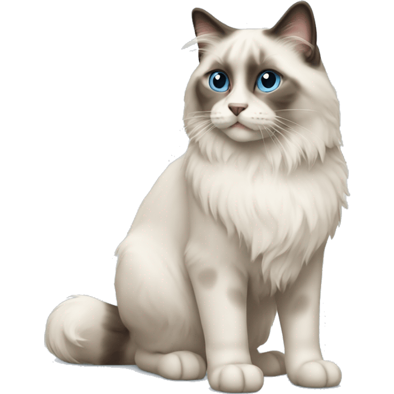 walking ragdoll cat emoji