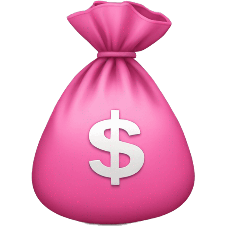 Pink money bag emoji