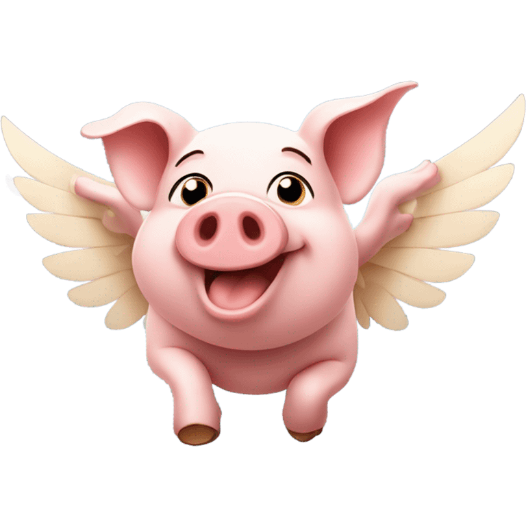 Pigs fly emoji