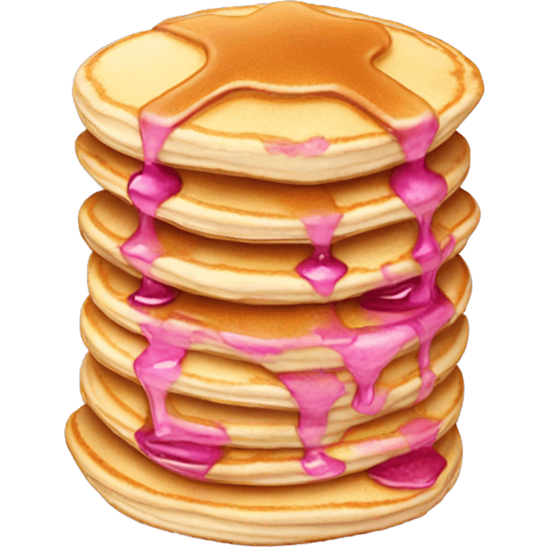 pancakes light pink berry emoji