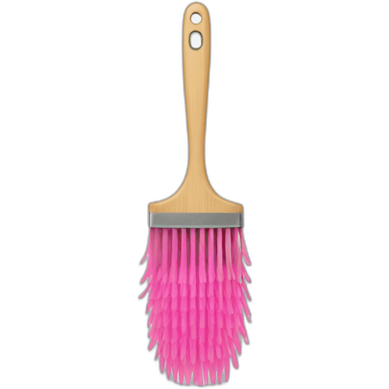 Brosse à dent rose emoji