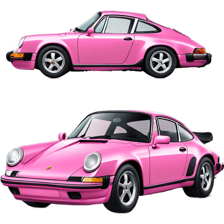 Pink porsche 911 emoji