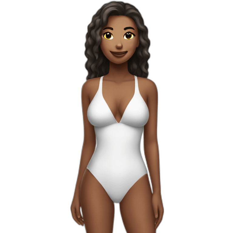 Sexy lady in swimsuit emoji