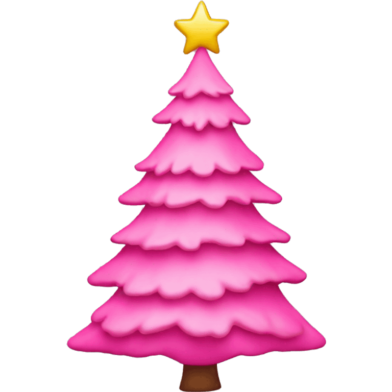 pink christmas tree  emoji